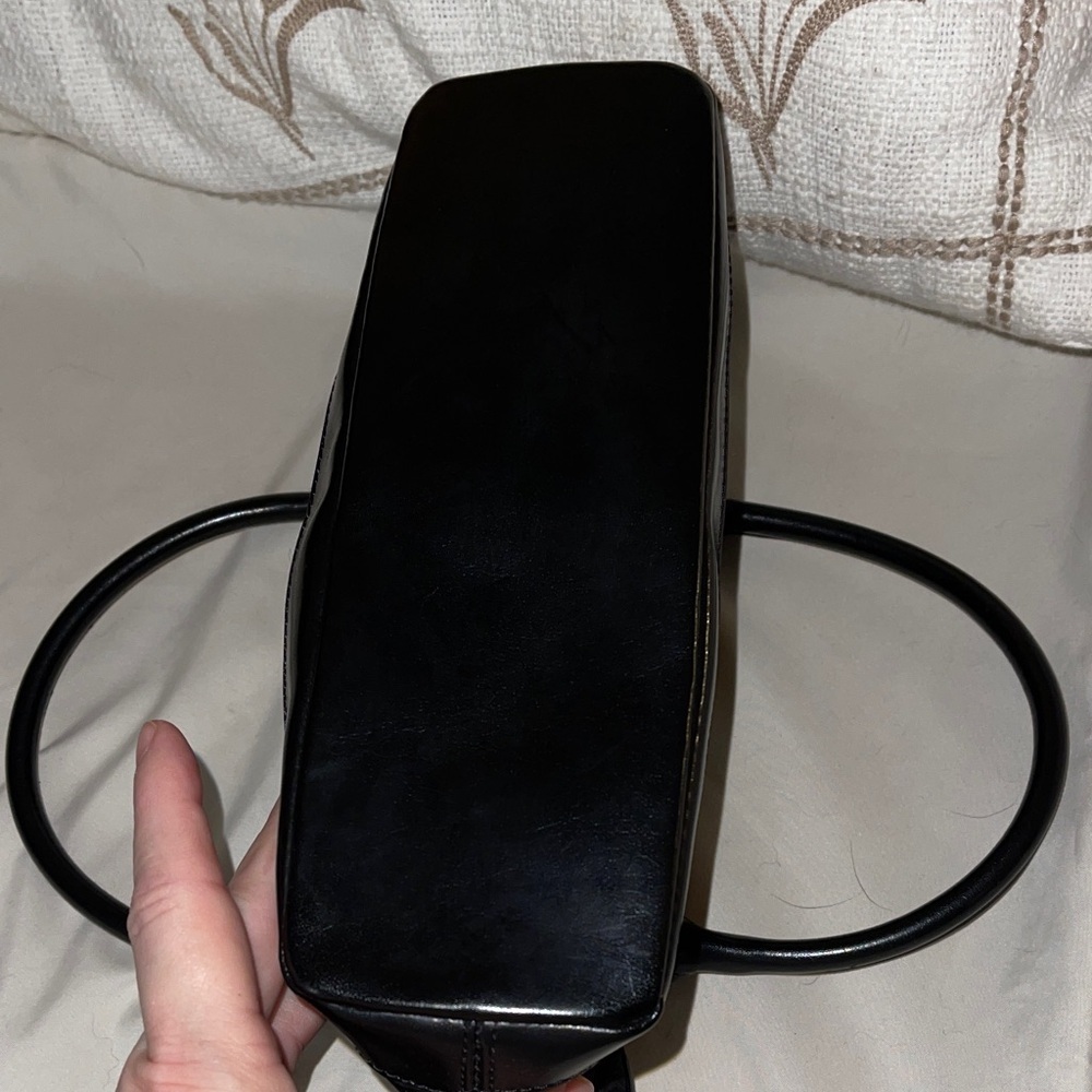Etienne Aigner Black Mini Bag with Gold Accents - Picture 4 of 7
